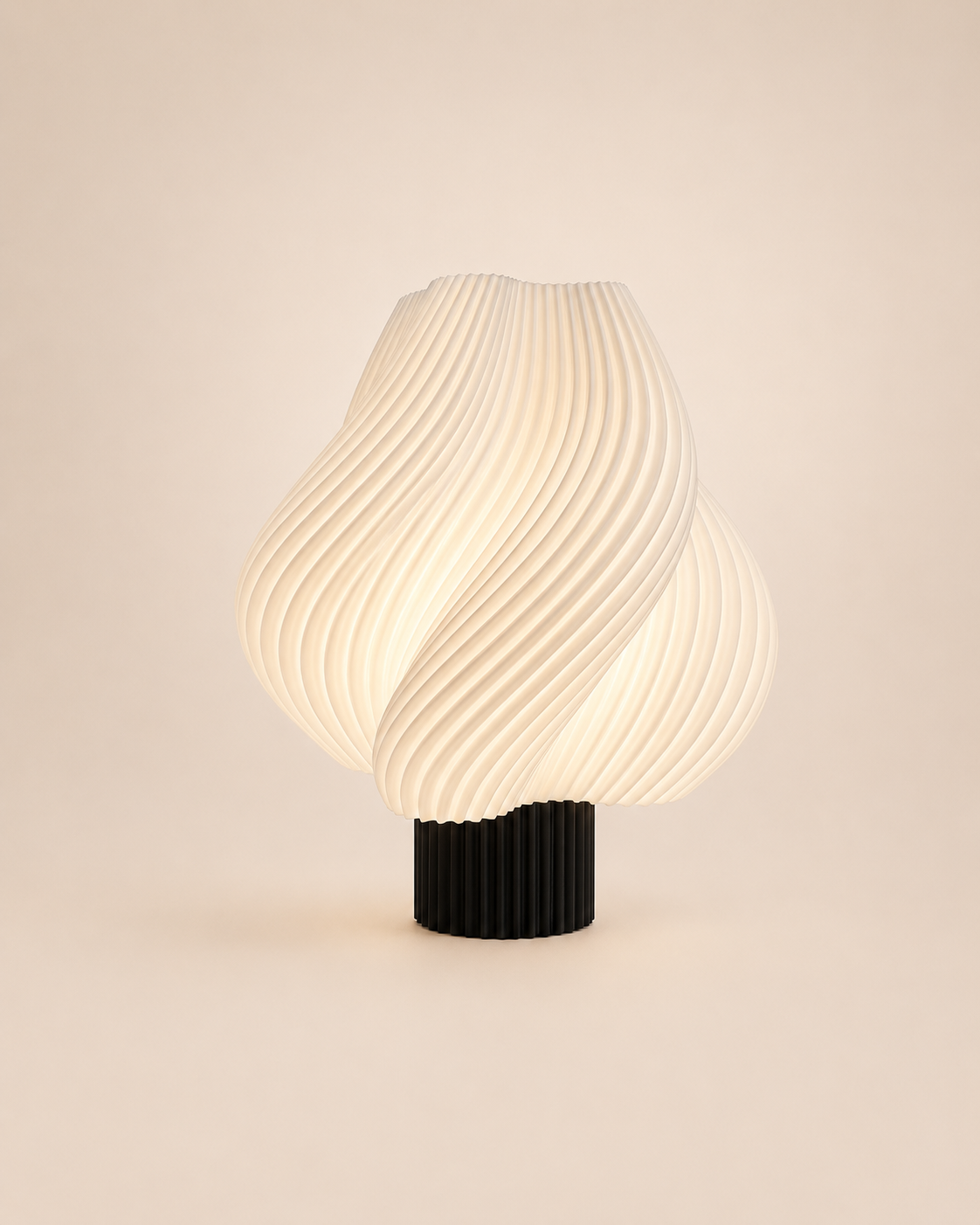 Rzeźbiarska lampka stołowa Wave No. 1